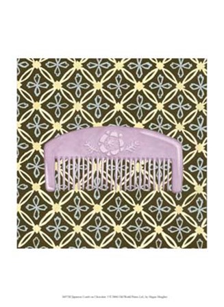 Japanese Comb on Chocolate I by Megan Meagher art print