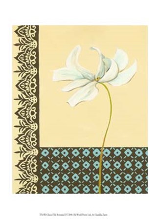 Glazed Tile Botanical I by Chariklia Zarris art print