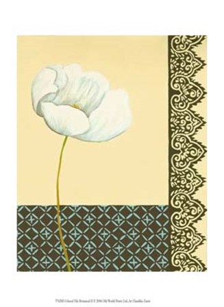 Glazed Tile Botanical II by Chariklia Zarris art print
