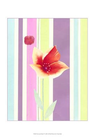 Flowers &amp; Stripes IV by Vision Studio art print