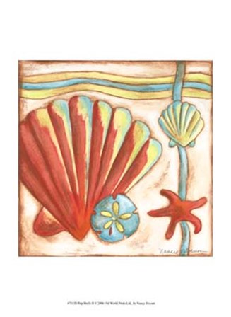 Pop Shells II by Nancy Slocum art print