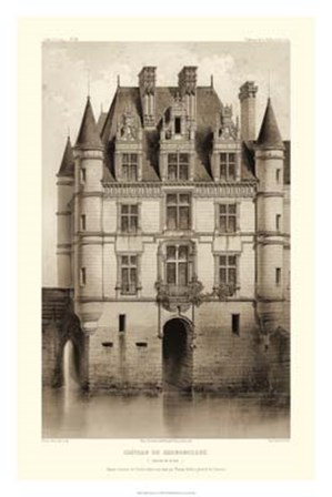 Sepia Chateaux V by Victor Petit art print