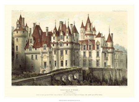 French Chateaux VII by Victor Petit art print