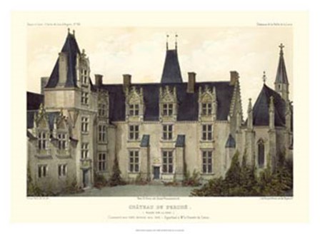 French Chateaux VIII by Victor Petit art print