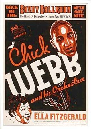 Chick Webb and Ella Fitzgerald Savoy Bal art print