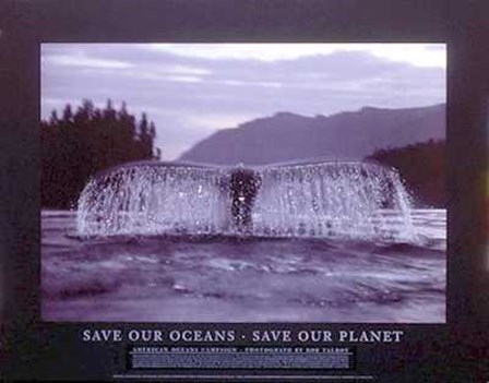 Save Our Oceans, Save Our Planet by Bob Talbot art print