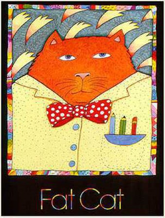 Fat Cat by Bettsy Carlson art print