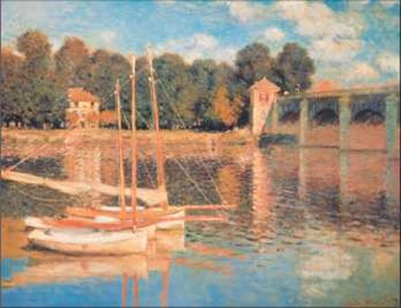 Pont D&#39;argenteuil by Claude Monet art print