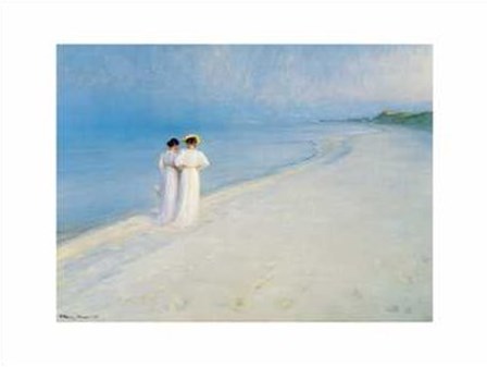 Summer Afternoon on Skagen Beach by Peder Severin Kroyer art print