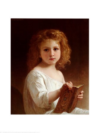 Story Book by William Adolphe Bouguereau art print