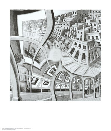 Print Gallery by M.C. Escher art print