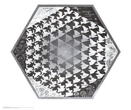 Verbum by M.C. Escher art print