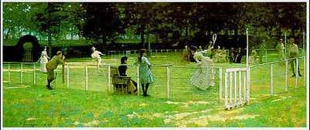 Tennis Party by Labery art print