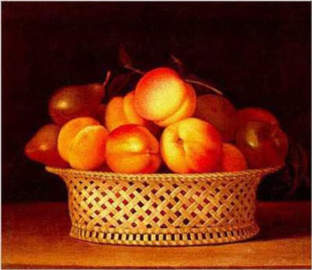 Bowl of Peaches 1818 by Raphael Peale art print