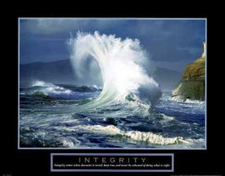 Integrity - Wave art print