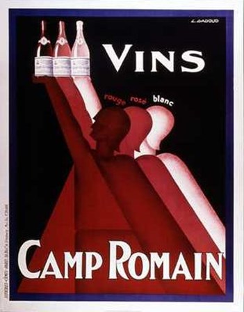 Vins Camp Romain by L. Gadoud art print