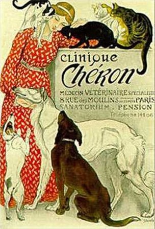 Clinique Cheron (Litho) by Theophile-Alexandre Steinlen art print