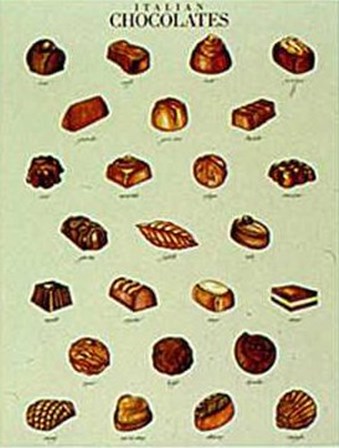 Italian Chocolates art print