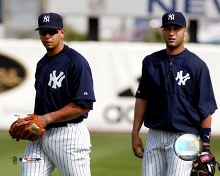 A.Rodriguez and D.Jeter - 2004 Spring Training art print
