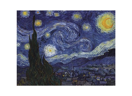 The Starry Night, c.1889 by Vincent Van Gogh art print