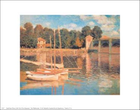 Il Pont d&#39;Argenteuil by Claude Monet art print