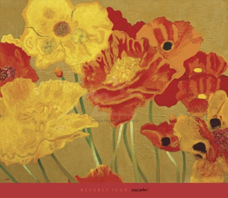 Poppy Garden I by Beverly Jean art print