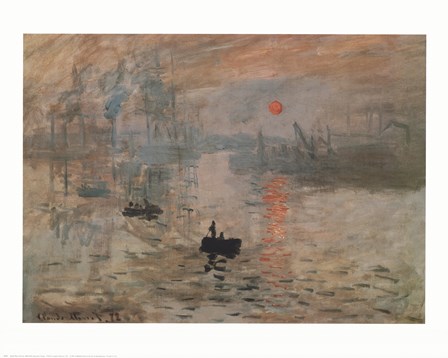 Impression, Sunrise, c.1872 (green) - Claude Monet