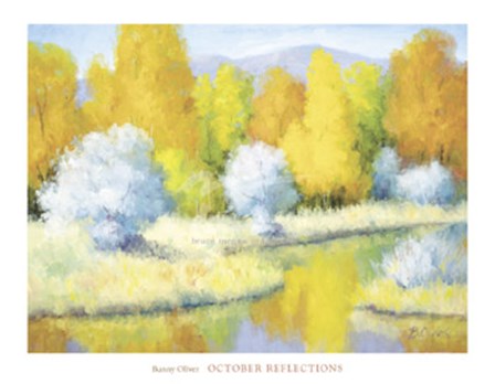 October Reflections by Bunny Oliver art print