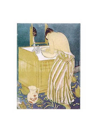 Woman Bathing by Mary Cassatt art print