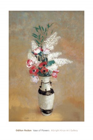 Vase of Flowers, ca. 1912-14 by Odilon Redon art print