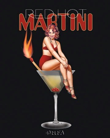 Red Hot Martini by Ralph Burch art print