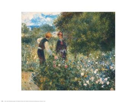 Picking Flowers by Pierre-Auguste Renoir art print