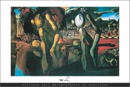 Metamorphosis Of Narcissus by Salvador Dali art print