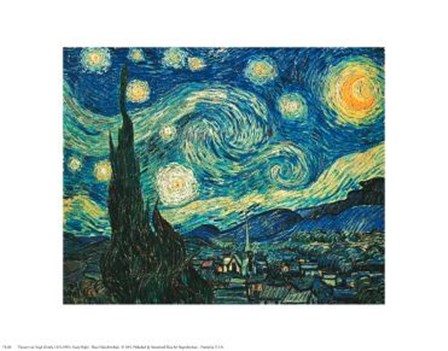 Starry Night by Vincent Van Gogh art print