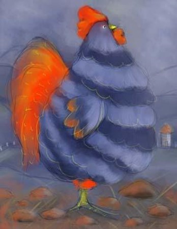 Chicken Pebbles by Anthony Morrow art print