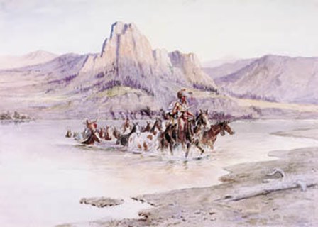 Return Of The Horse Thieves by Charles M. Russell art print