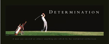 Determination-Golfer art print