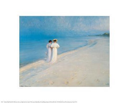 Summer Afternoon on Skagen Beach by Peder Severin Kroyer art print