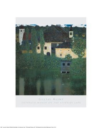 Unterach Manor On The Attersee Lake by Gustav Klimt art print