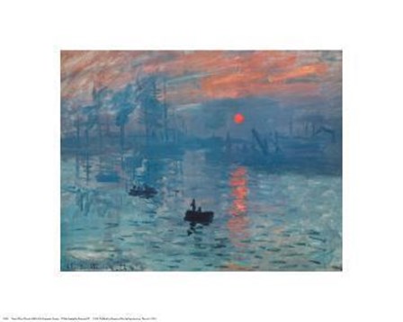 Impression, Sunrise, c.1872 (blue) by Claude Monet art print