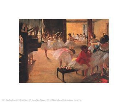 Ballet School by Edgar Degas art print