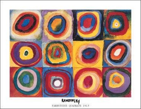 Farbstudie Quadrate, 1913 by Wassily Kandinsky art print