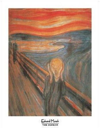 The Scream, c.1893 by Edvard Munch art print