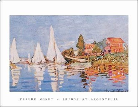 Boats At Argenteuil by Claude Monet art print