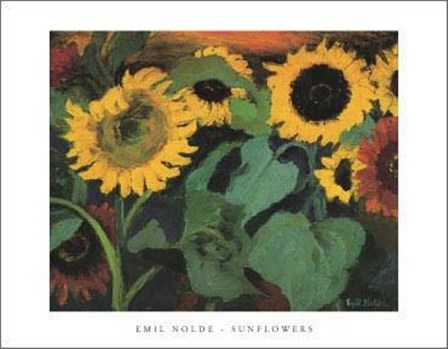 Sunflowers by Emil Nolde art print