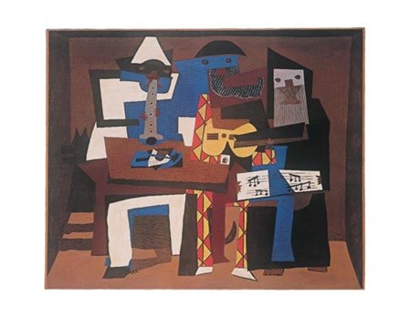 Three Musicians by Pablo Picasso art print