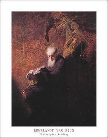 Philosopher Reading by Rembrandt van Rijn art print