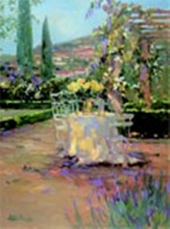 Tuscan Garden I by T. Stevens art print