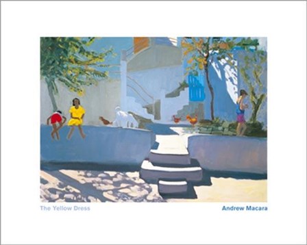 Yellow Dress-Kos by Andrew Macara art print