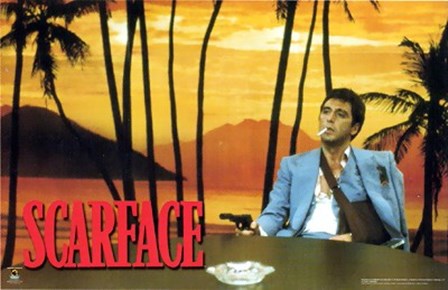 Scarface, Sunset art print